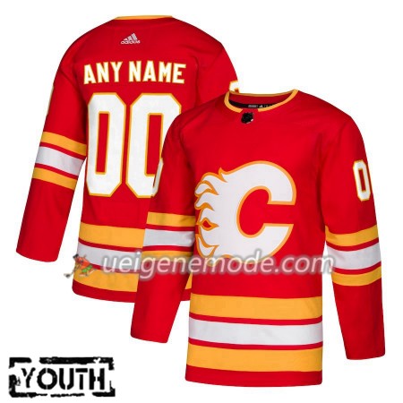 Kinder Eishockey Calgary Flames Trikot Custom Adidas Alternate 2018-19 Authentic